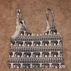 Elephant crop top
